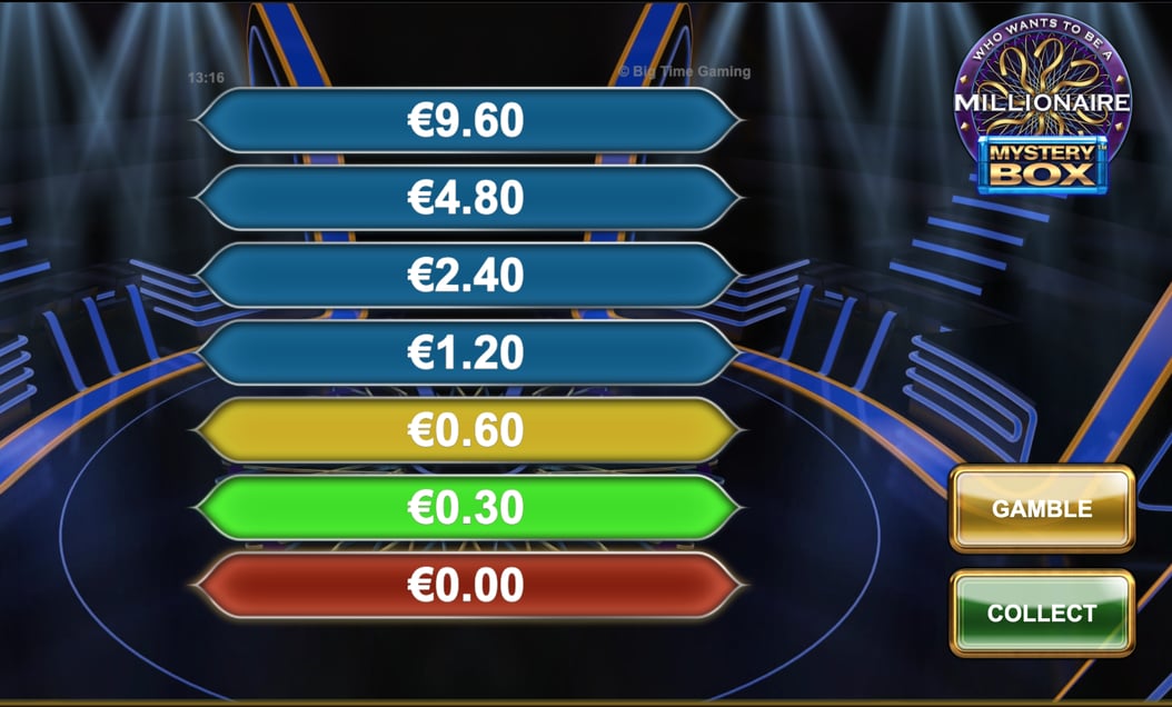 Who wants to be a millionaire gamble feature